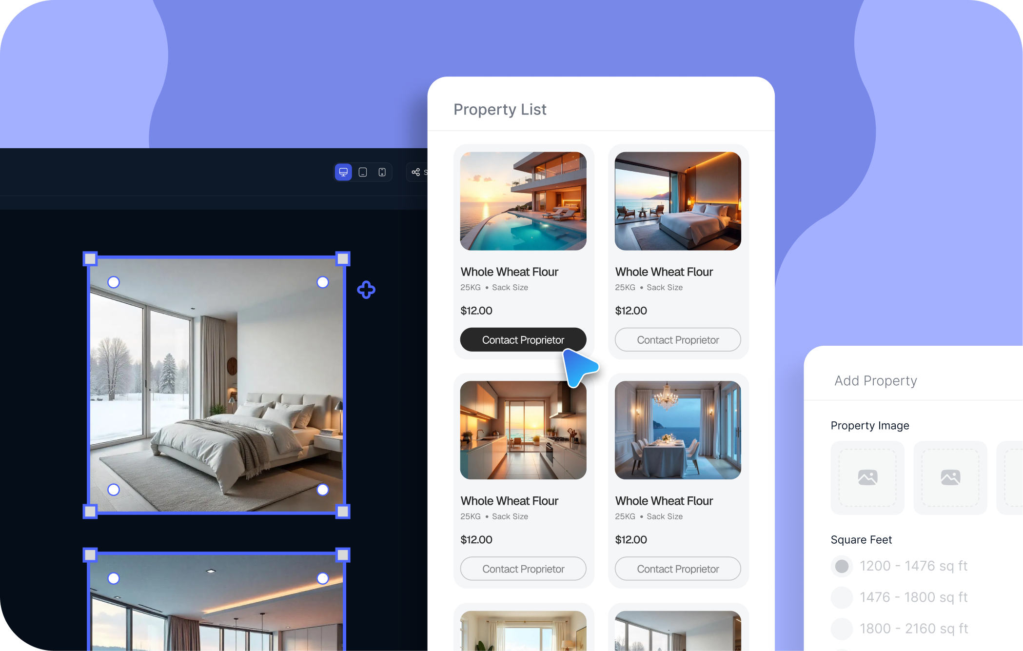 AdEstate product interface